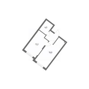 1-к квартира, строящийся дом, 37м2, 5/8 этаж