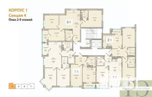 2-к квартира, вторичка, 62м2, 2/9 этаж