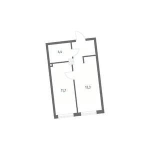 1-к квартира, вторичка, 34м2, 2/8 этаж