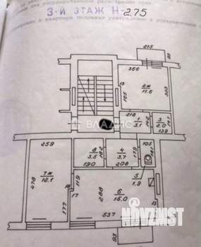 2-к квартира, вторичка, 54м2, 3/4 этаж