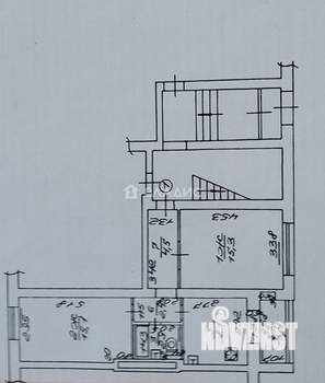 2-к квартира, вторичка, 52м2, 1/5 этаж