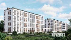 1-к квартира, строящийся дом, 42м2, 7/8 этаж