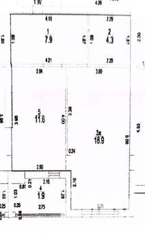 1-к квартира, вторичка, 43м2, 9/9 этаж