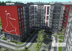 2-к квартира, строящийся дом, 55м2, 1/9 этаж