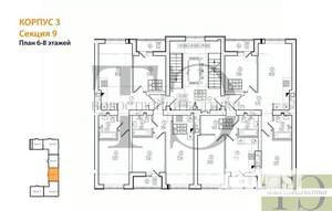 2-к квартира, вторичка, 56м2, 6/9 этаж