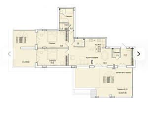2-к квартира, вторичка, 126м2, 10/10 этаж