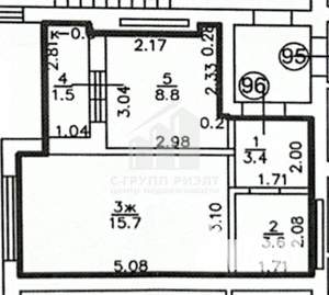 1-к квартира, вторичка, 32м2, 5/9 этаж