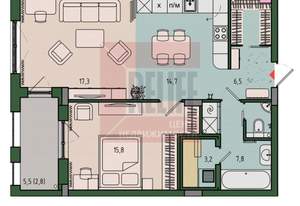 2-к квартира, вторичка, 68м2, 10/13 этаж
