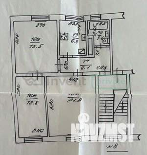 3-к квартира, вторичка, 66м2, 3/3 этаж