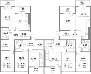 2-к квартира, вторичка, 59м2, 3/10 этаж