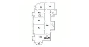 4-к квартира, вторичка, 202м2, 4/4 этаж