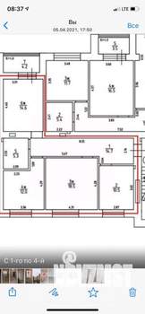 3-к квартира, вторичка, 81м2, 9/9 этаж