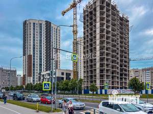 1-к квартира, строящийся дом, 47м2, 23/25 этаж
