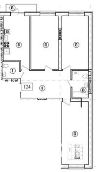 3-к квартира, строящийся дом, 92м2, 3/9 этаж