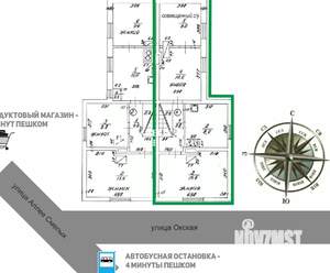 2-к квартира, вторичка, 48м2, 2/2 этаж