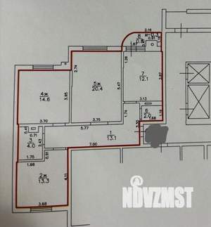 3-к квартира, вторичка, 80м2, 9/11 этаж