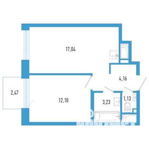1-к квартира, вторичка, 38м2, 7/26 этаж