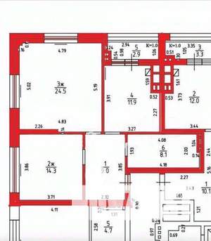 2-к квартира, вторичка, 71м2, 7/12 этаж