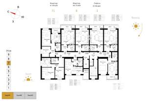 2-к квартира, вторичка, 44м2, 7/9 этаж