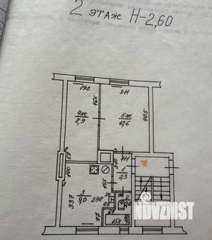 2-к квартира, вторичка, 35м2, 2/3 этаж