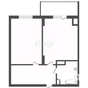 1-к квартира, вторичка, 41м2, 2/9 этаж