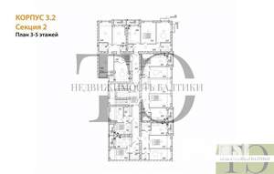 2-к квартира, вторичка, 54м2, 4/9 этаж