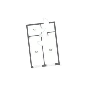 1-к квартира, вторичка, 34м2, 2/8 этаж