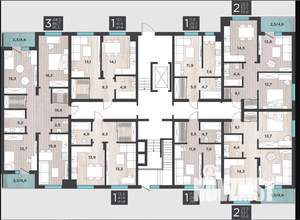3-к квартира, вторичка, 91м2, 1/8 этаж