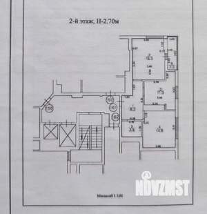 2-к квартира, вторичка, 55м2, 2/10 этаж
