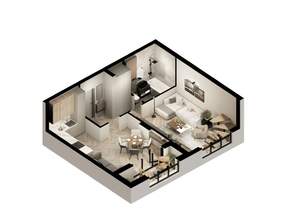 1-к квартира, вторичка, 69м2, 7/7 этаж