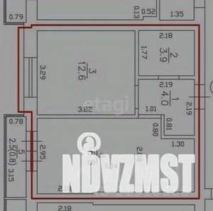 1-к квартира, вторичка, 38м2, 3/4 этаж