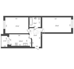 2-к квартира, вторичка, 65м2, 5/10 этаж