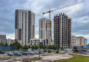 1-к квартира, строящийся дом, 43м2, 23/25 этаж