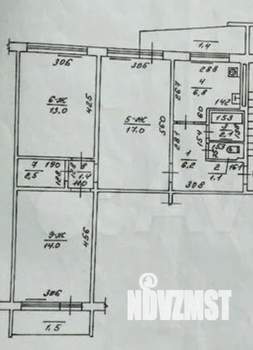 3-к квартира, вторичка, 64м2, 4/9 этаж
