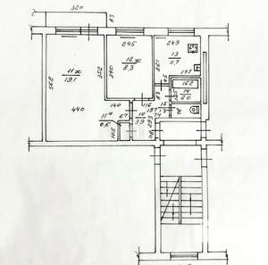 2-к квартира, вторичка, 41м2, 4/5 этаж