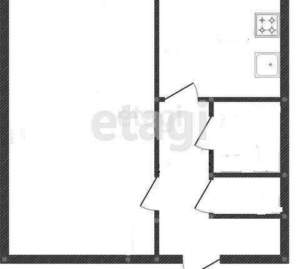 1-к квартира, вторичка, 32м2, 4/9 этаж