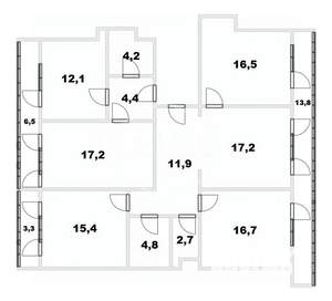 5-к квартира, вторичка, 147м2, 10/13 этаж
