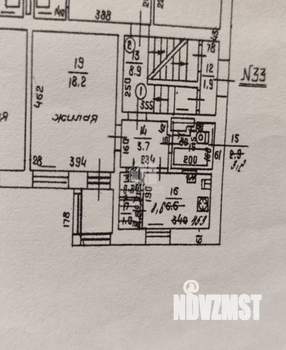 1-к квартира, вторичка, 34м2, 1/4 этаж