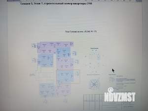 1-к квартира, вторичка, 62м2, 7/15 этаж