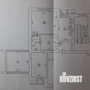 3-к квартира, вторичка, 64м2, 4/7 этаж