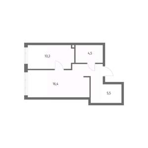 1-к квартира, вторичка, 40м2, 5/8 этаж