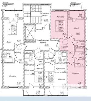 2-к квартира, вторичка, 55м2, 4/11 этаж