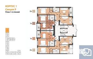 2-к квартира, вторичка, 64м2, 1/8 этаж