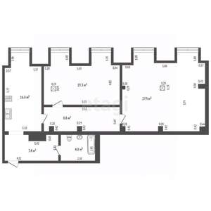 3-к квартира, вторичка, 85м2, 4/4 этаж