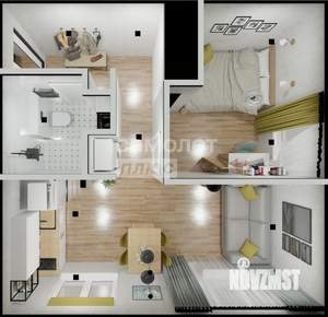 2-к квартира, вторичка, 31м2, 3/3 этаж