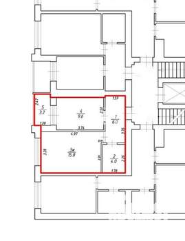 1-к квартира, вторичка, 35м2, 3/9 этаж