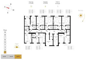 Студия квартира, вторичка, 29м2, 1/9 этаж