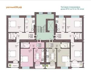 2-к квартира, вторичка, 55м2, 7/10 этаж