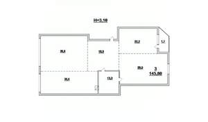 3-к квартира, вторичка, 150м2, 5/13 этаж