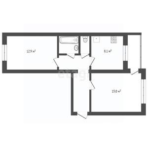 2-к квартира, вторичка, 48м2, 3/5 этаж